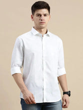Men White Graphics Casual Shirt-DAITON-3461-White